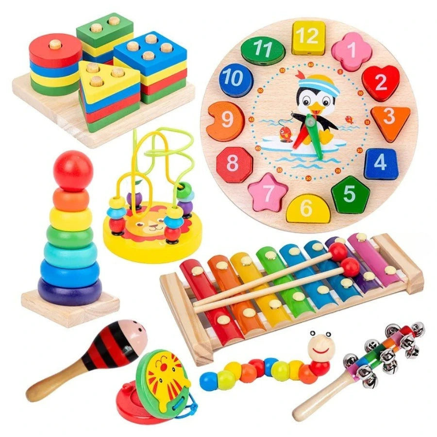 Kit de Brinquedos 9 em 1 - Sons e Sensações - Galáxia Infantil